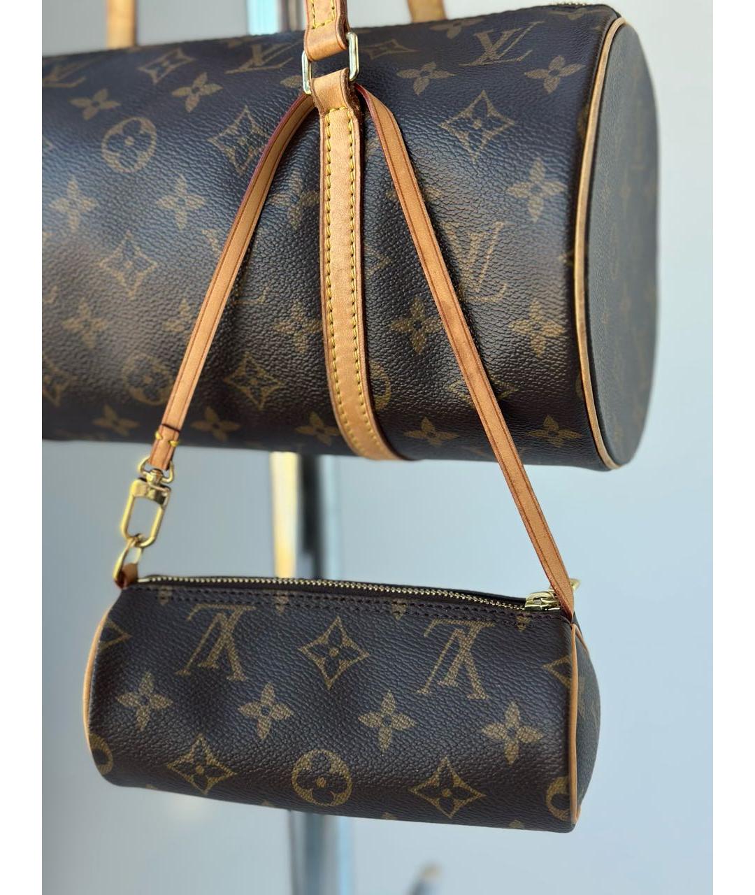 LOUIS VUITTON Коричневая сумка с короткими ручками, фото 7