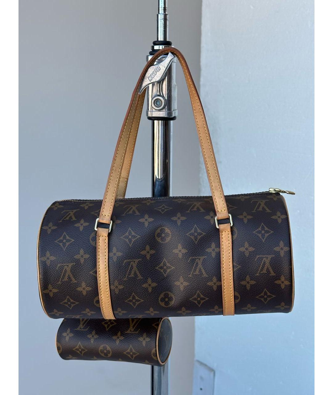 LOUIS VUITTON Коричневая сумка с короткими ручками, фото 5