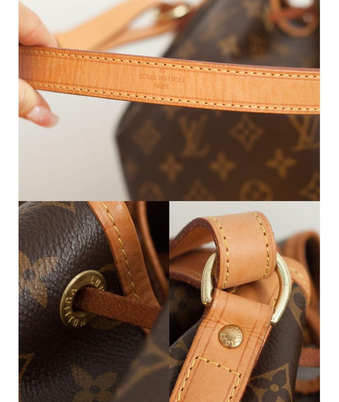 LOUIS VUITTON Коричневая сумка с короткими ручками, фото 7