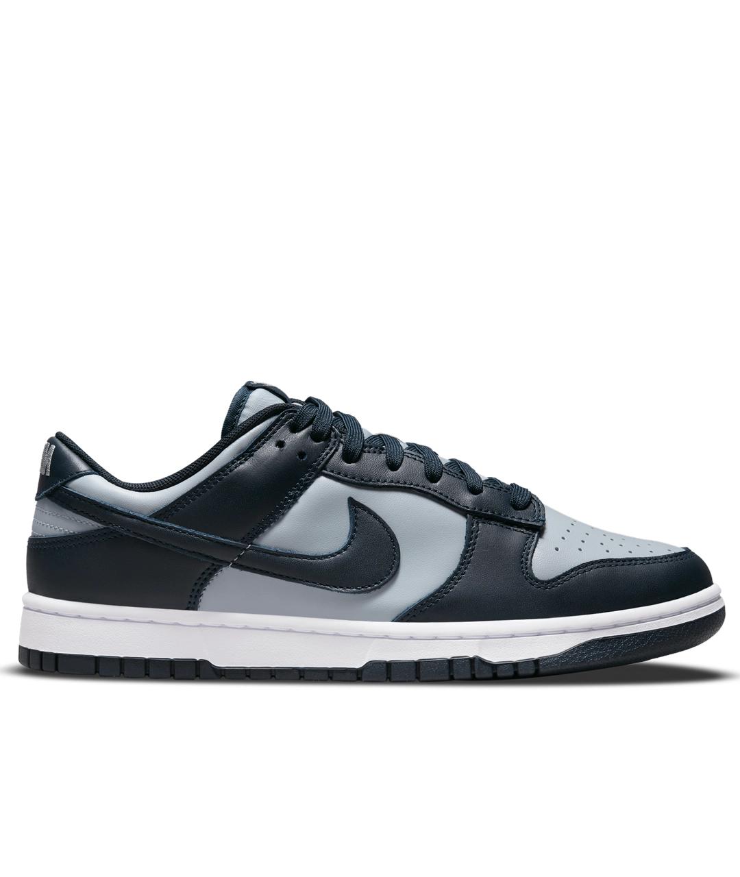 NIKE Серые кожаные низкие кроссовки / кеды, фото 1