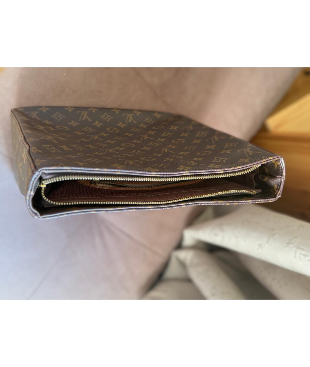 LOUIS VUITTON Коричневая сумка с короткими ручками, фото 3