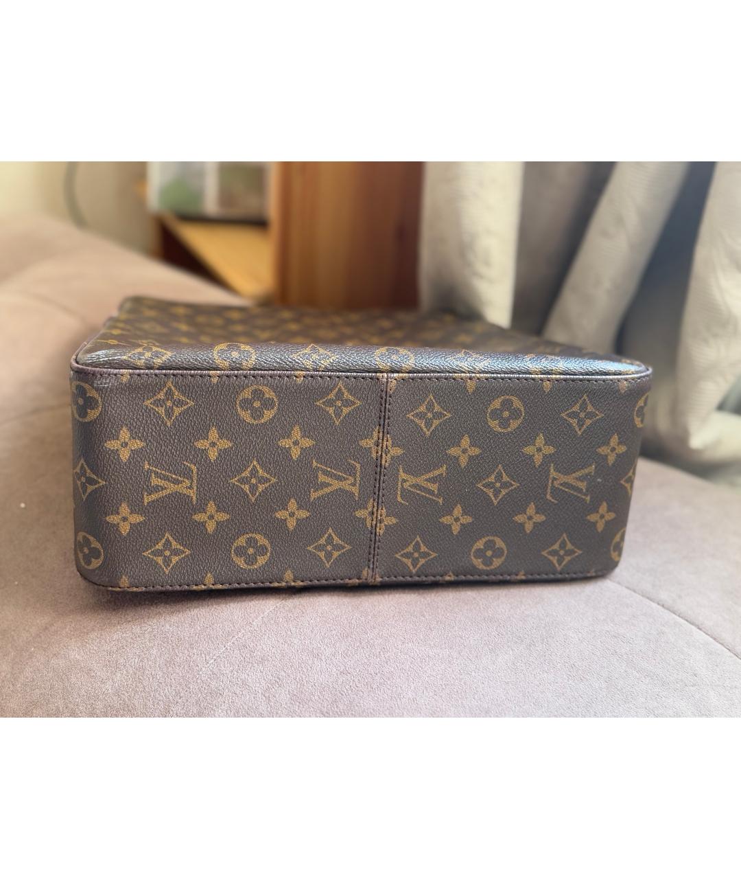 LOUIS VUITTON Коричневая сумка с короткими ручками, фото 2