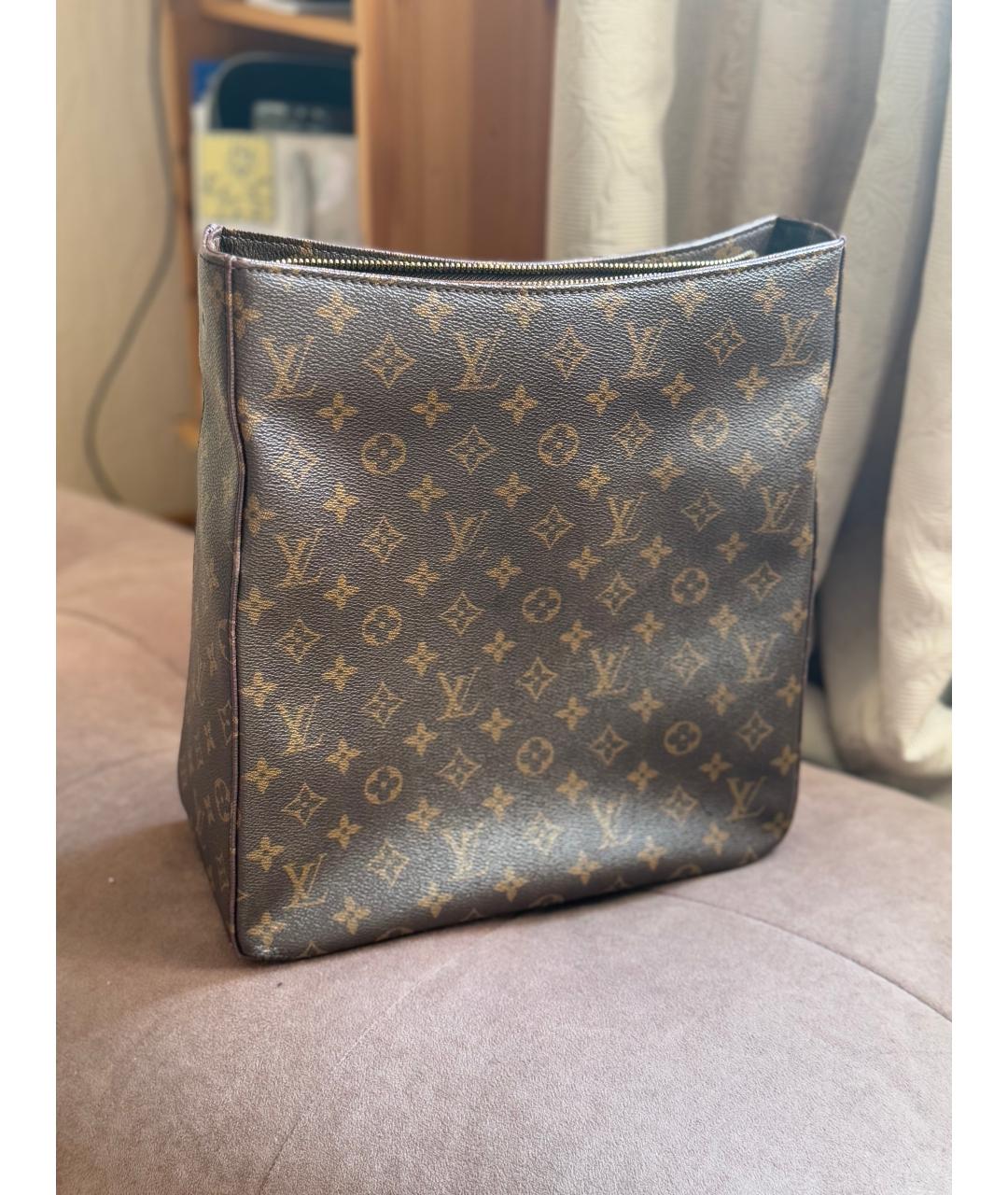 LOUIS VUITTON Коричневая сумка с короткими ручками, фото 6