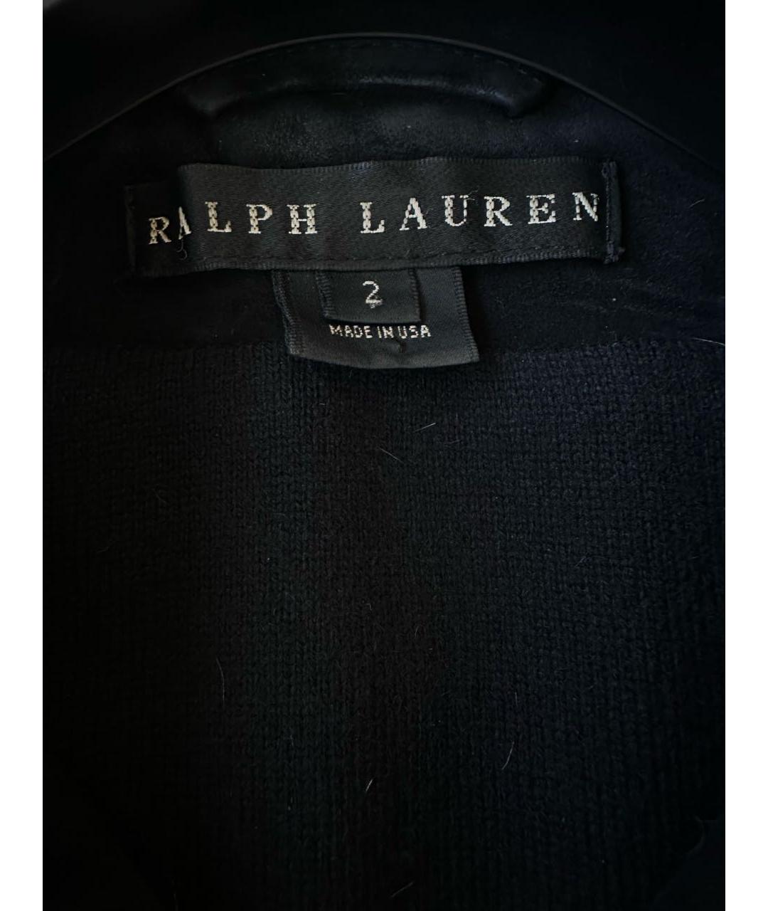 RALPH LAUREN Черная замшевая куртка, фото 3