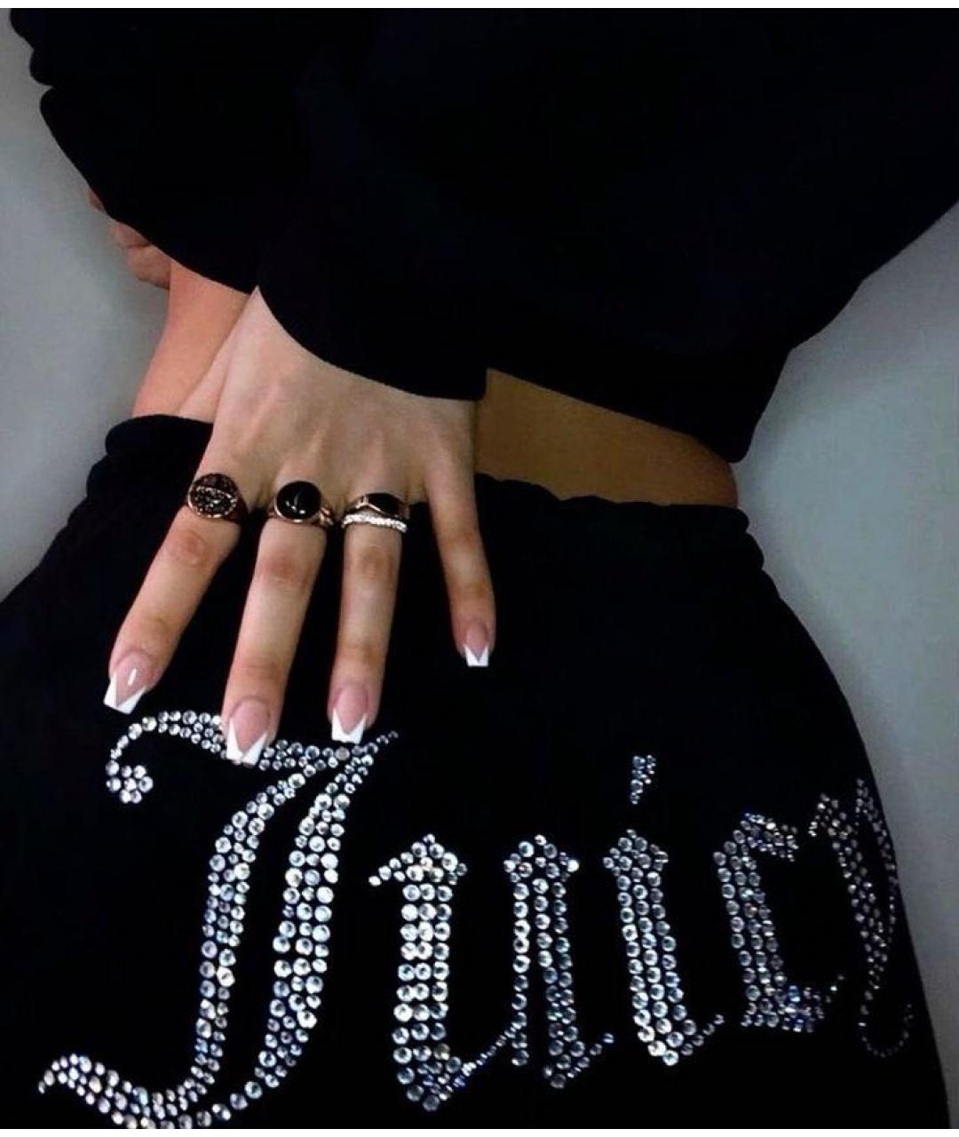 JUICY COUTURE Черные велюровые спортивные брюки и шорты, фото 6