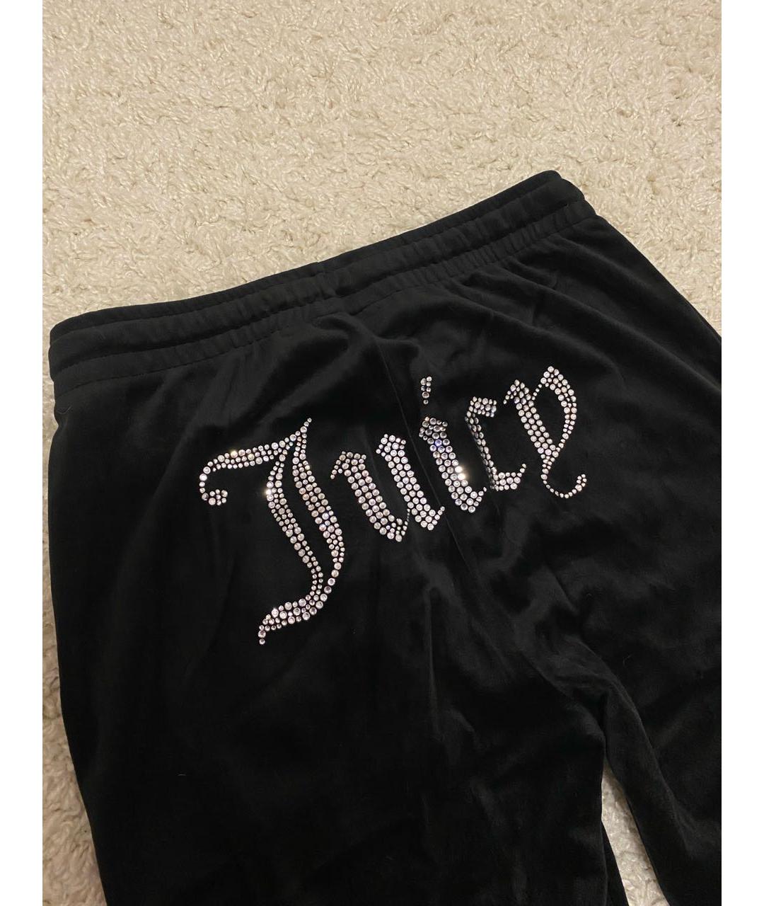 JUICY COUTURE Черные велюровые спортивные брюки и шорты, фото 8
