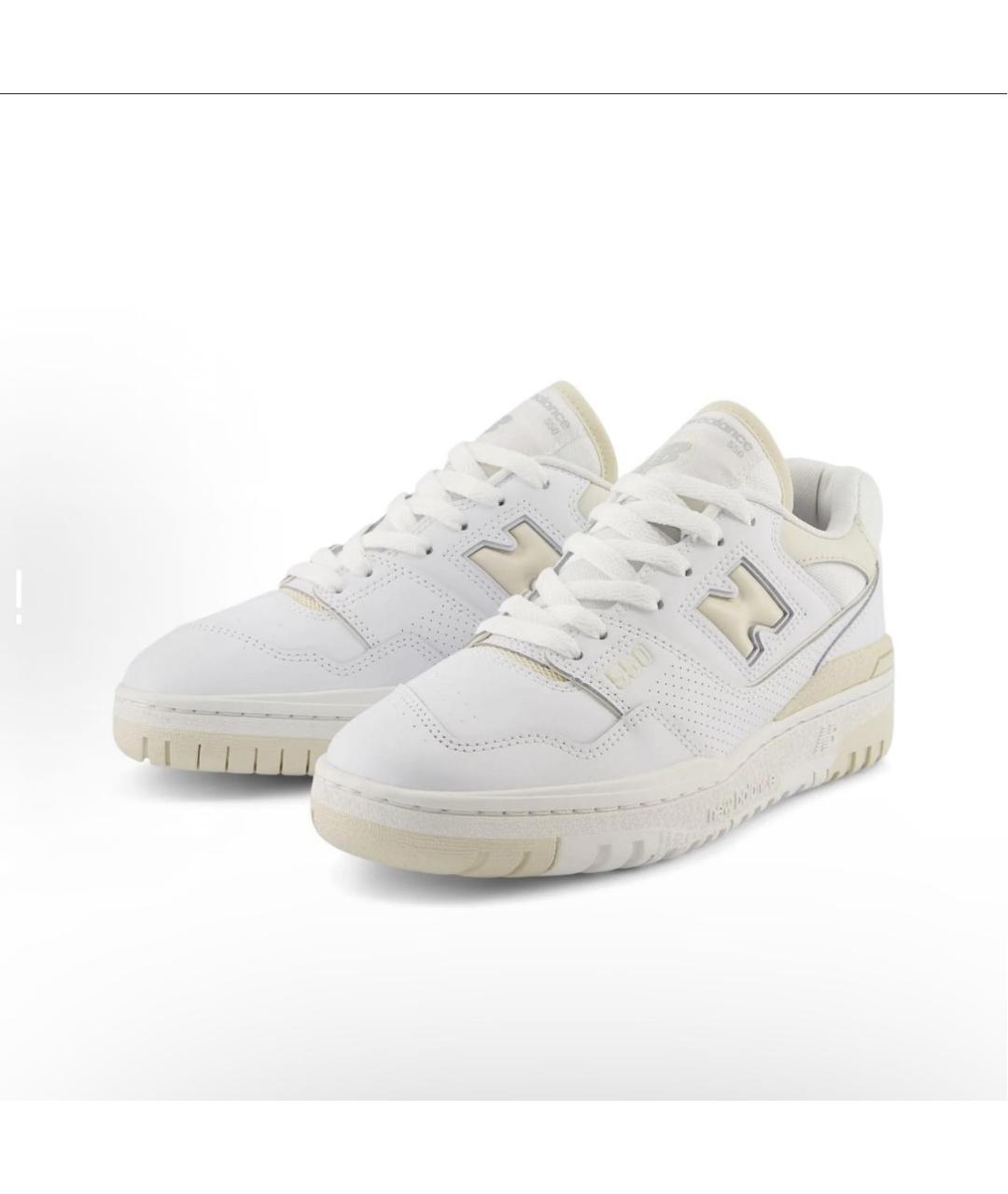 NEW BALANCE Белые кожаные кроссовки, фото 2