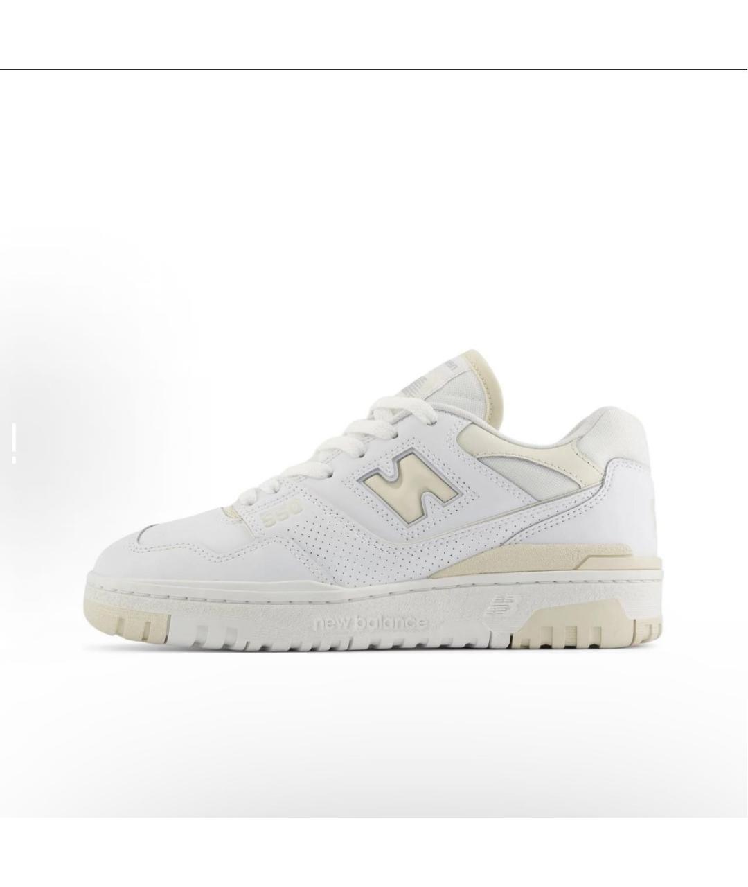 NEW BALANCE Белые кожаные кроссовки, фото 6