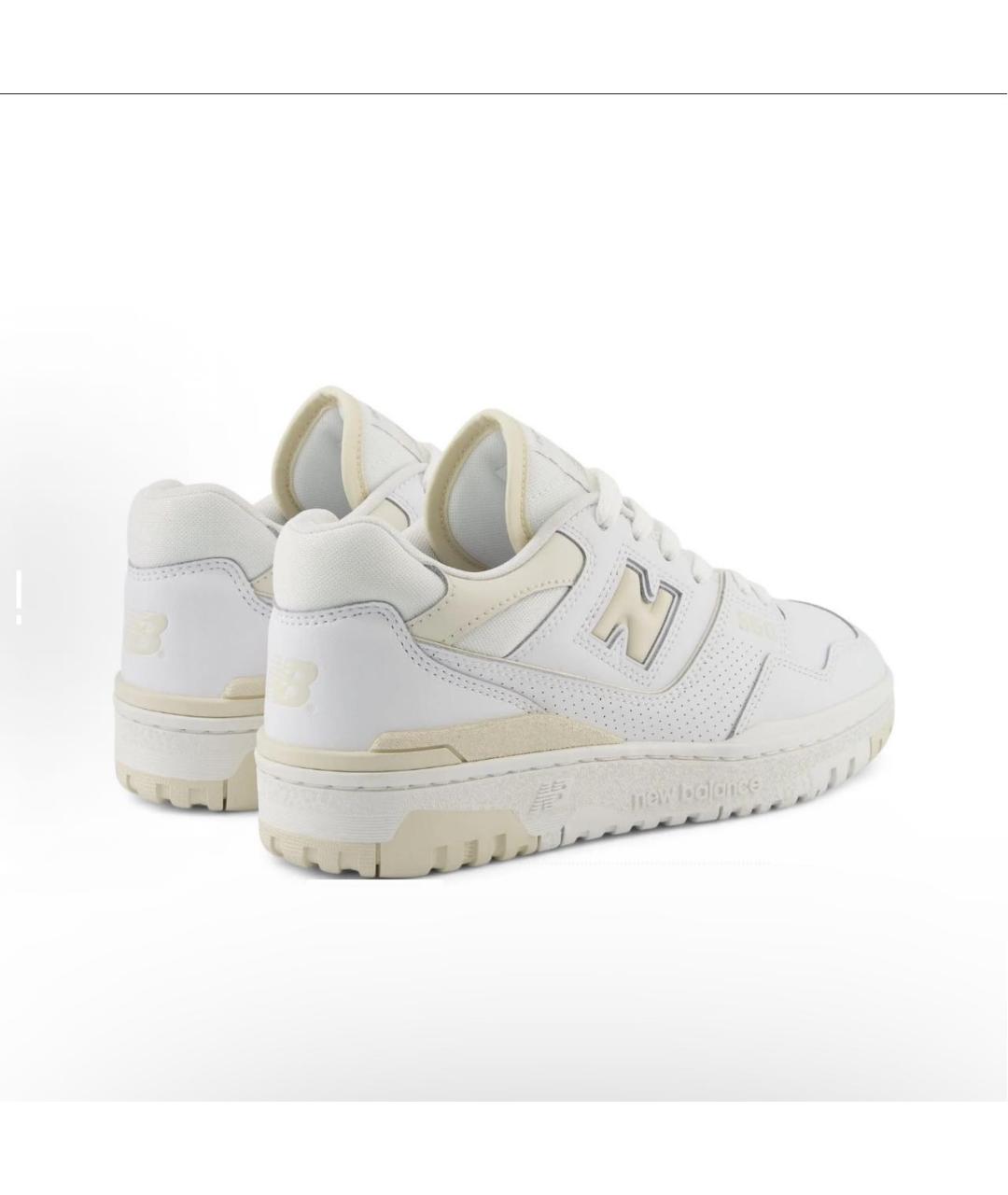 NEW BALANCE Белые кожаные кроссовки, фото 3