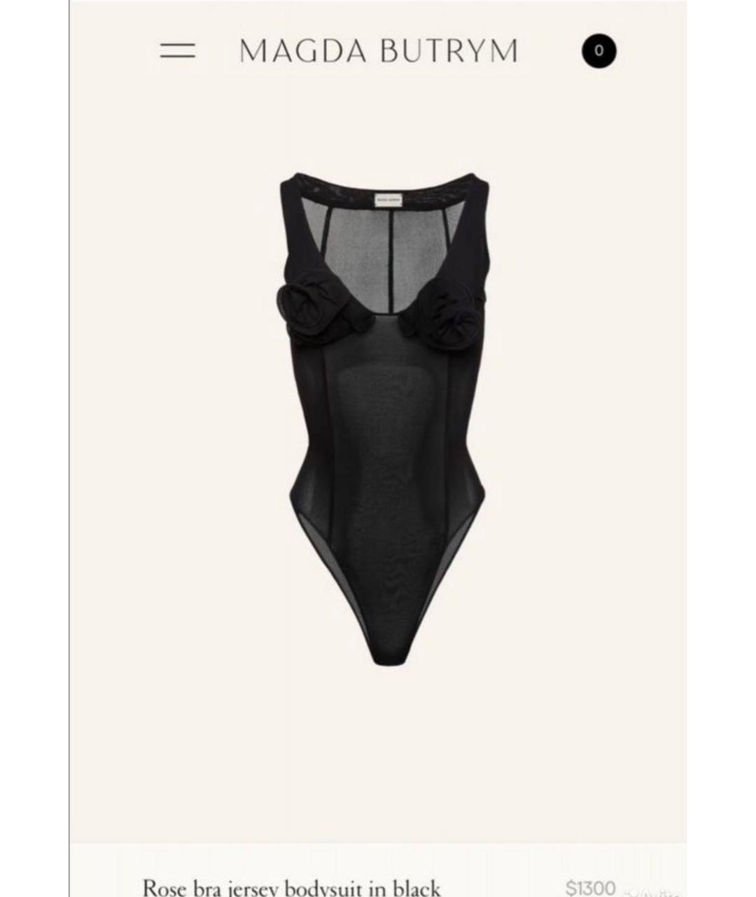 MAGDA BUTRYM Черное боди, фото 4