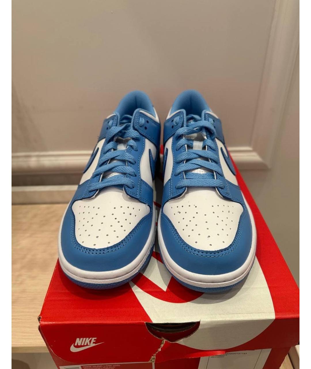 NIKE Голубые кроссовки из искусственной кожи, фото 2