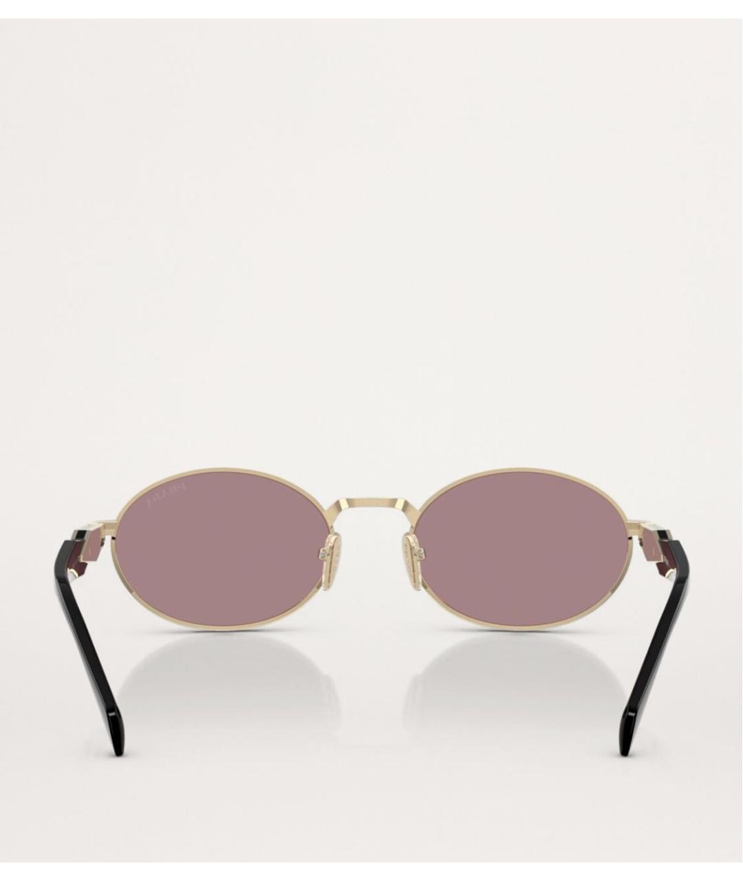 PRADA Розовые металлические солнцезащитные очки, фото 3