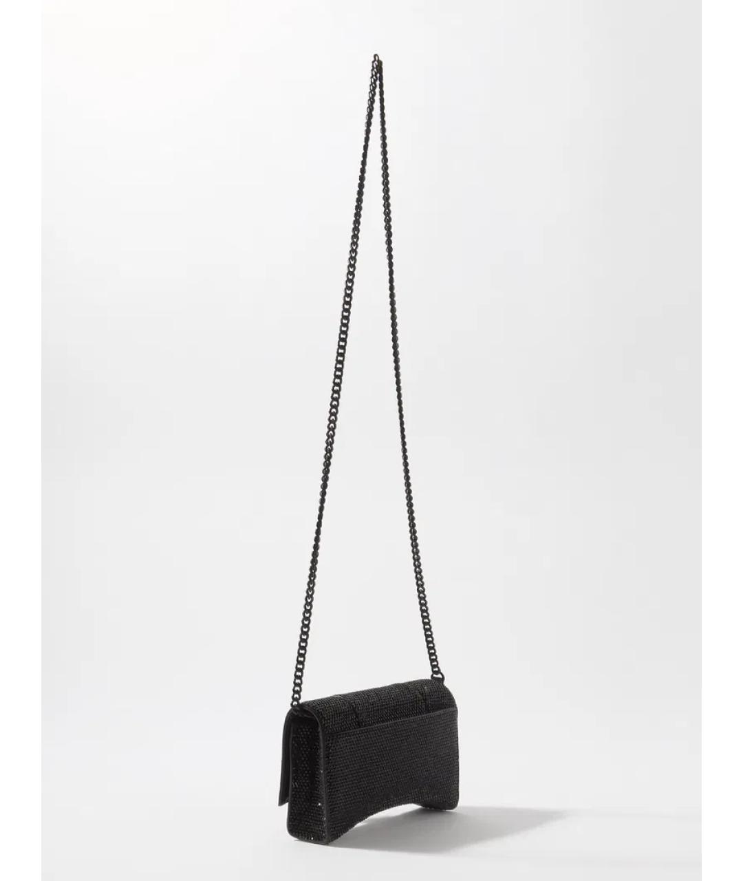 BALENCIAGA Черная кожаная сумка через плечо, фото 2