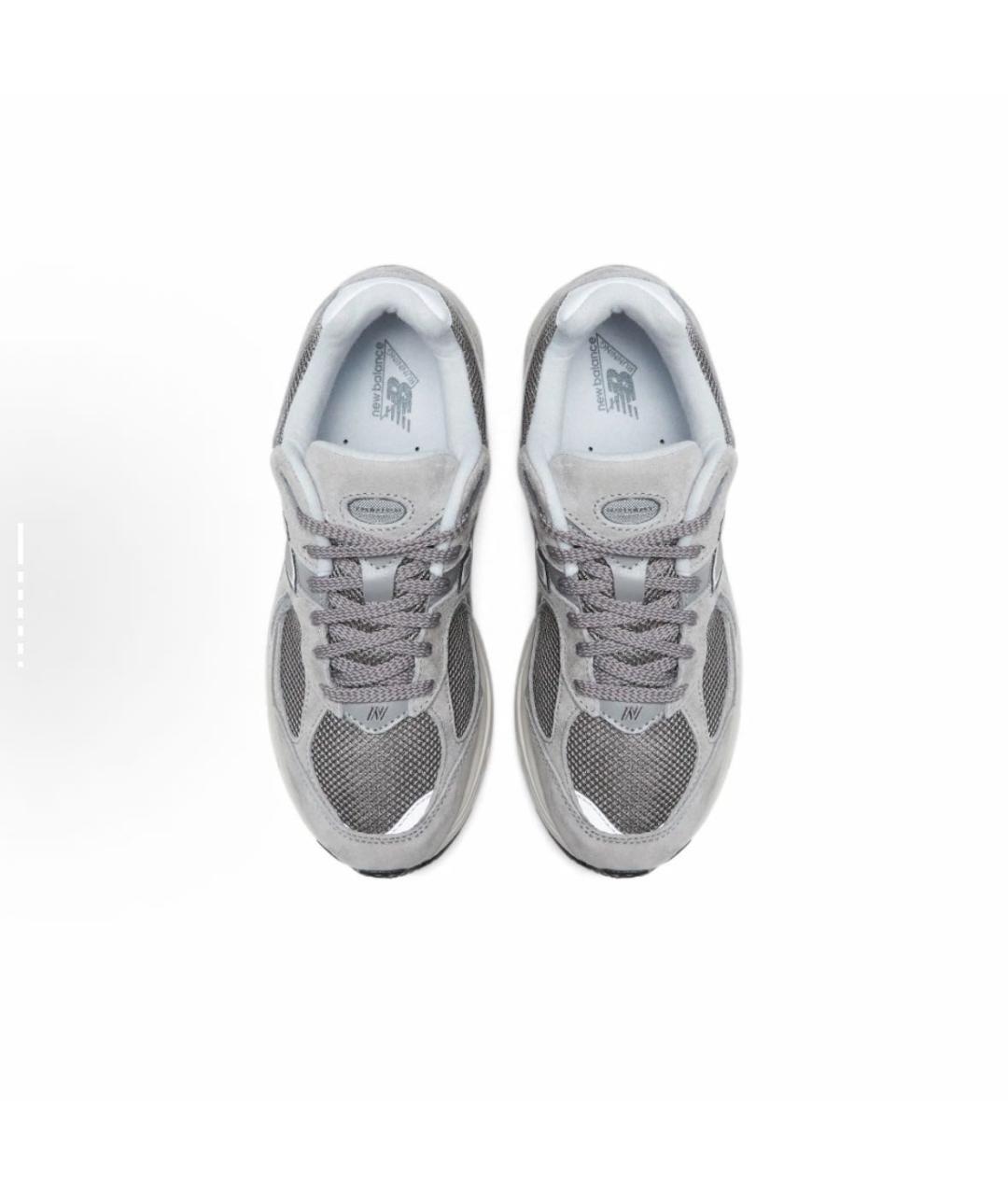 NEW BALANCE Серые замшевые низкие кроссовки / кеды, фото 4