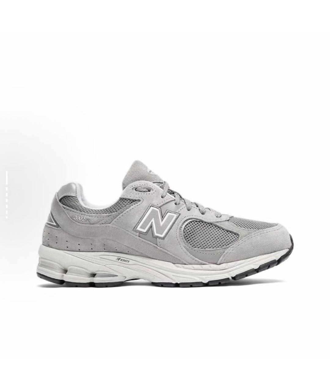NEW BALANCE Серые замшевые низкие кроссовки / кеды, фото 2