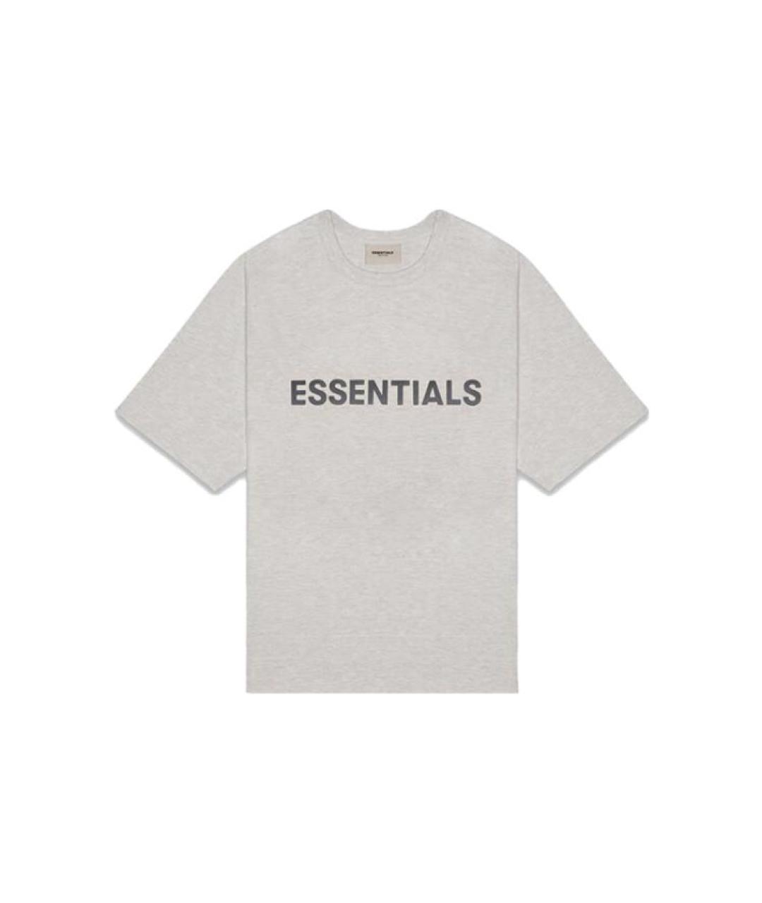 FEAR OF GOD ESSENTIALS Серая хлопковая футболка, фото 1