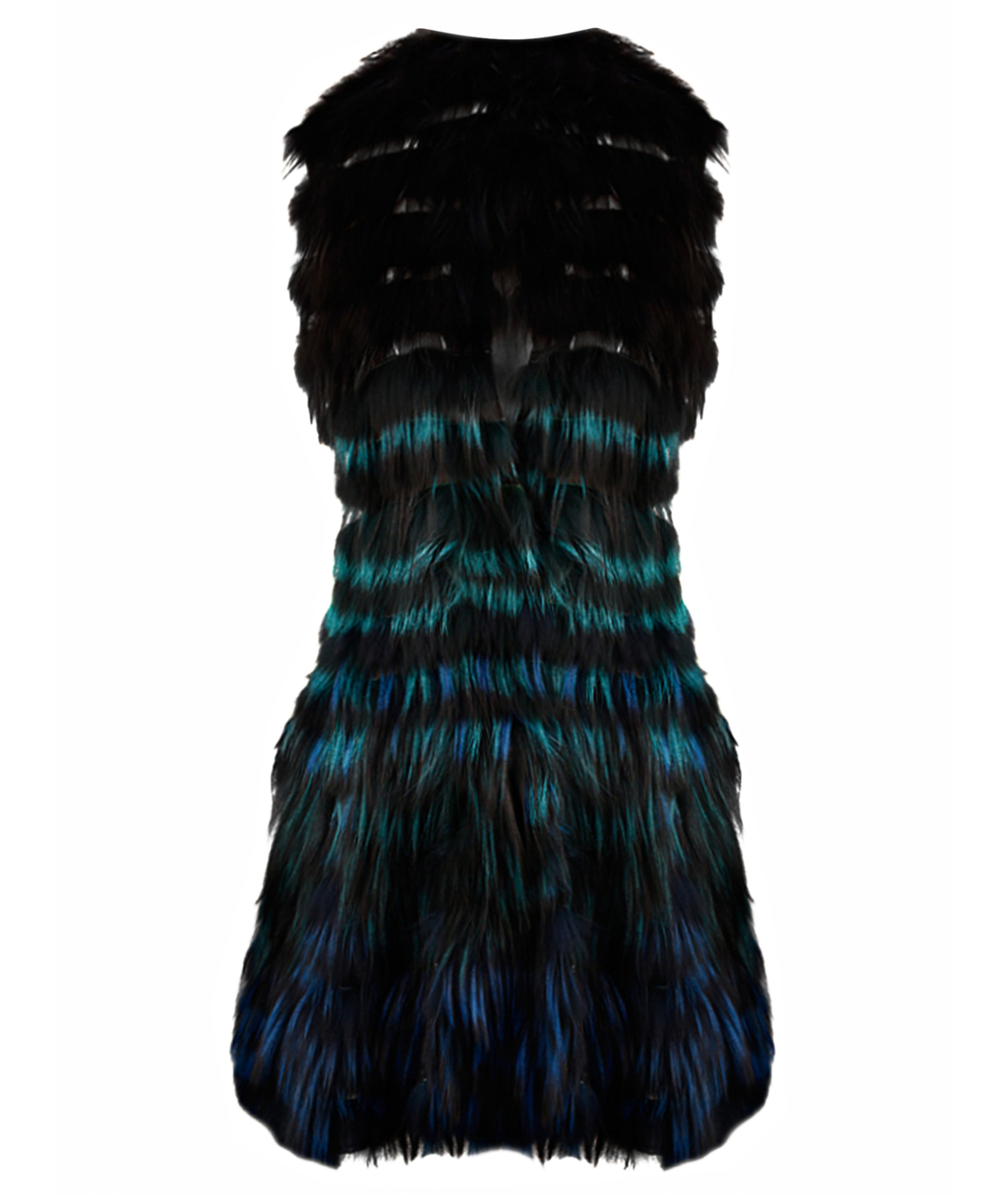 FENDI Мульти меховой жилет, фото 1