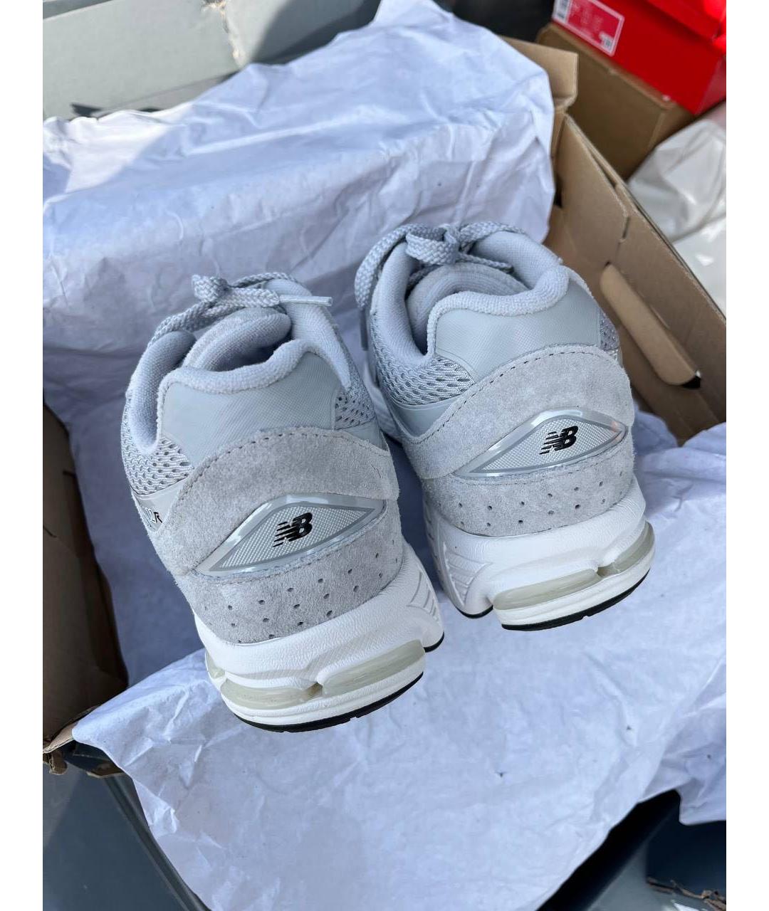 NEW BALANCE Серые замшевые низкие кроссовки / кеды, фото 4