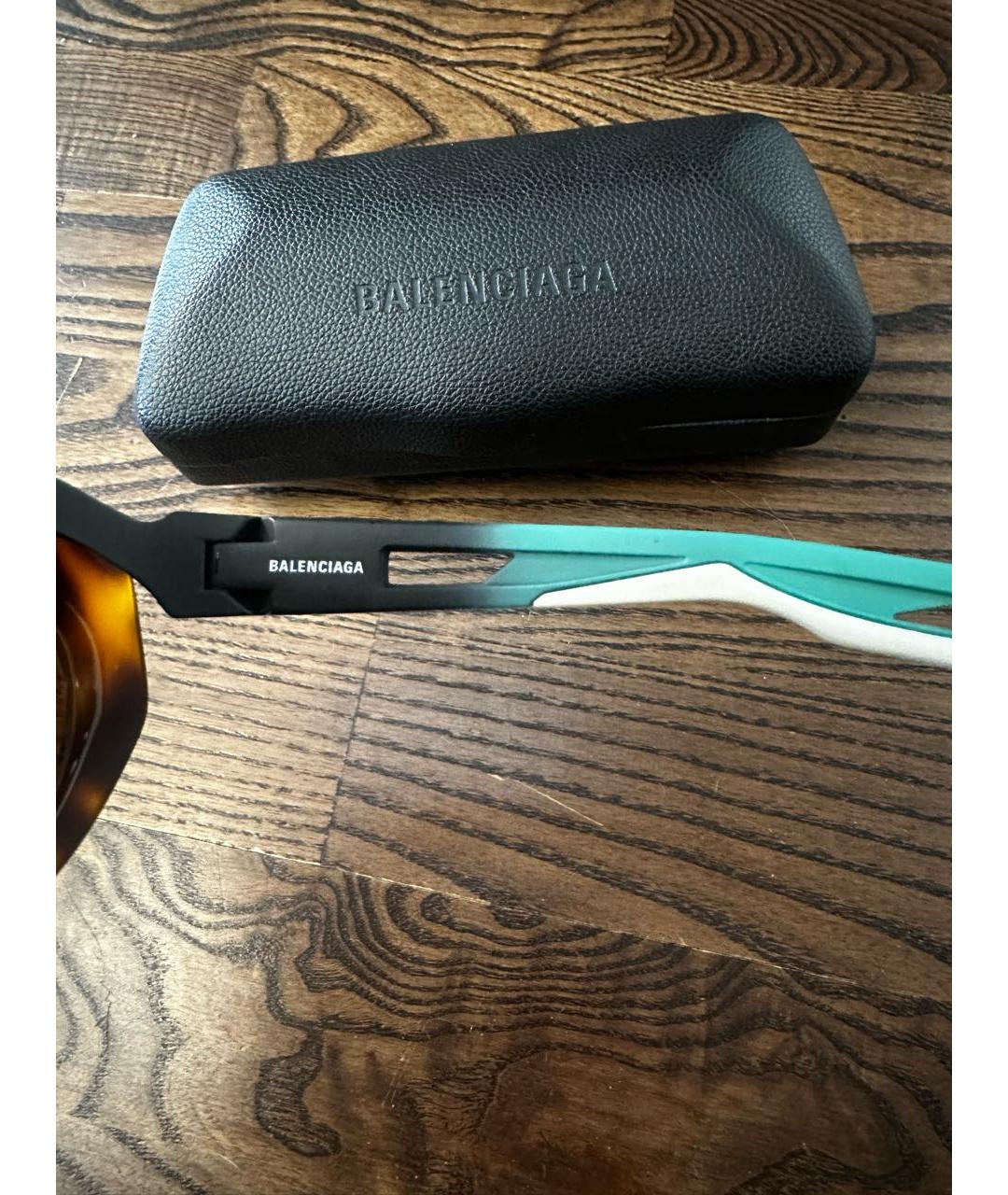 BALENCIAGA Мульти пластиковые солнцезащитные очки, фото 6