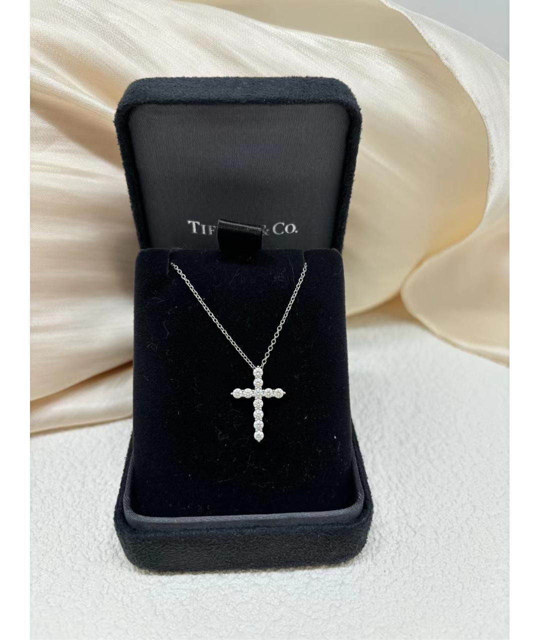 TIFFANY&CO Серебряное колье из белого золота, фото 2