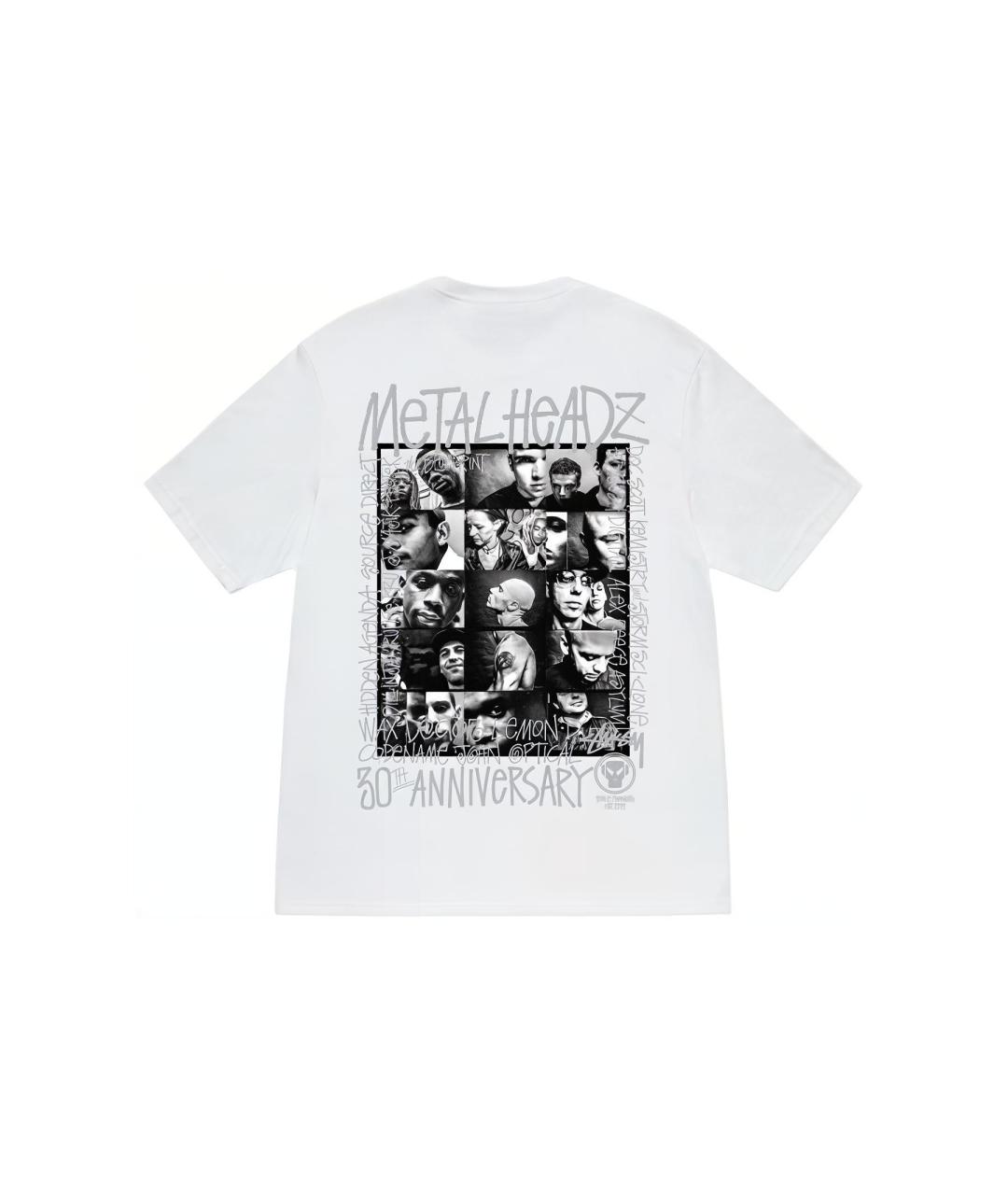 STUSSY Белая хлопковая футболка, фото 2
