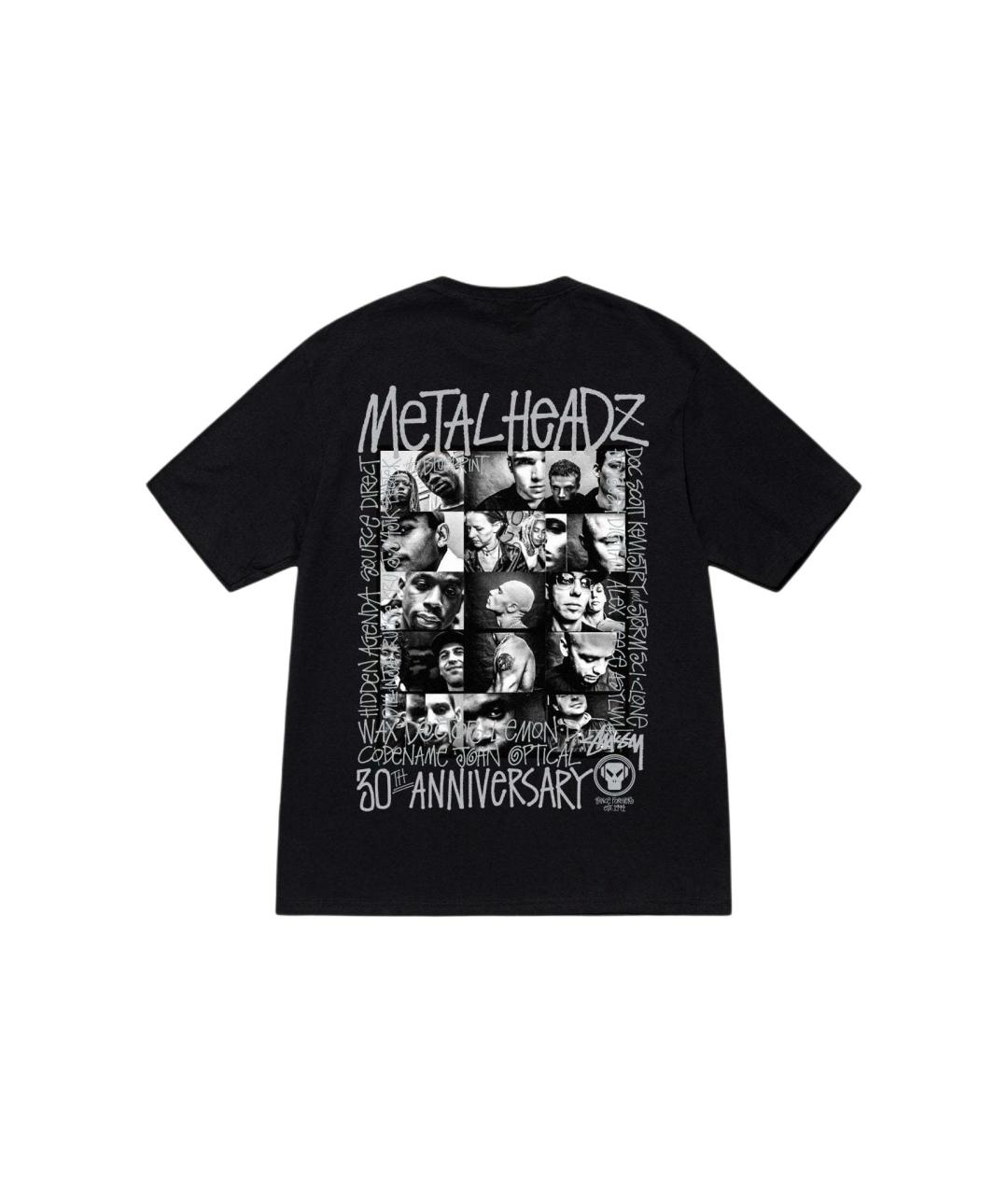 STUSSY Черная хлопковая футболка, фото 2