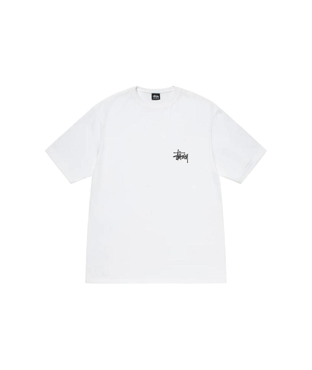 STUSSY Белая футболка, фото 1