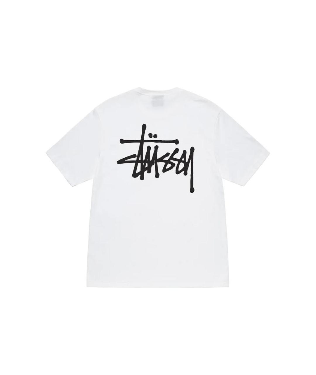 STUSSY Белая футболка, фото 2