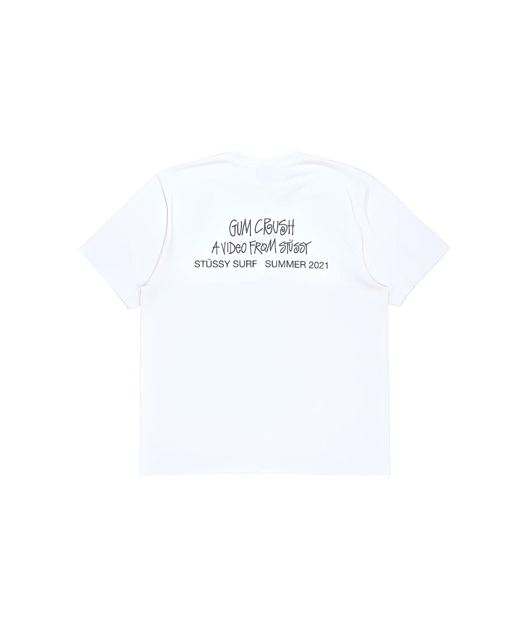 STUSSY Белая хлопковая футболка, фото 2