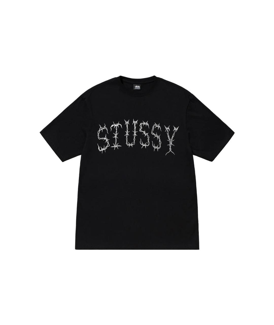 STUSSY Черная футболка, фото 1