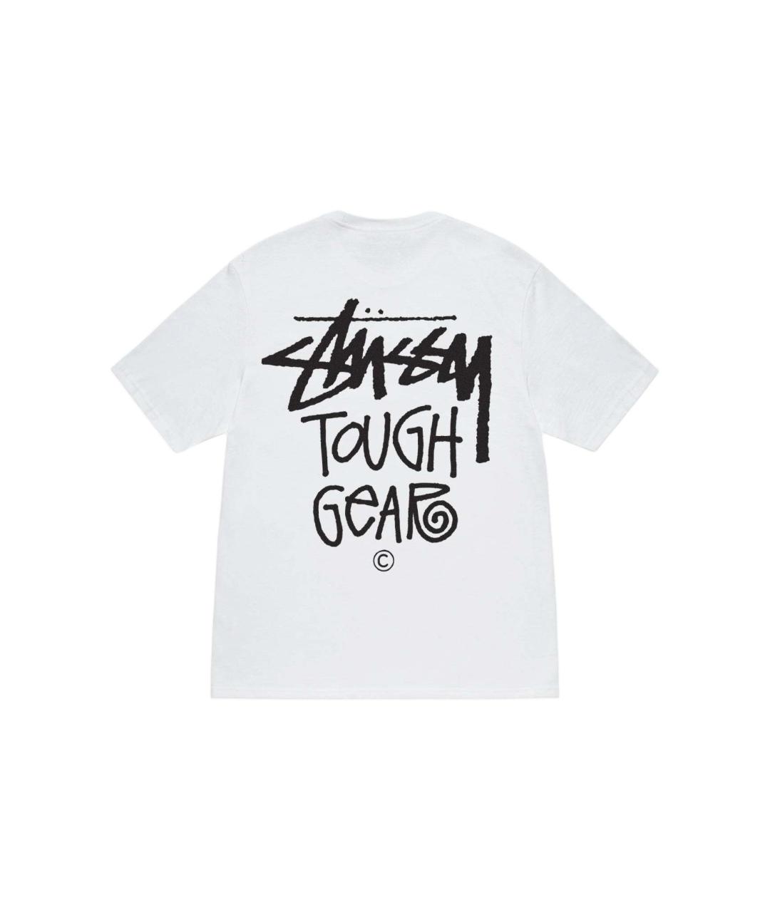 STUSSY Белая хлопковая футболка, фото 2