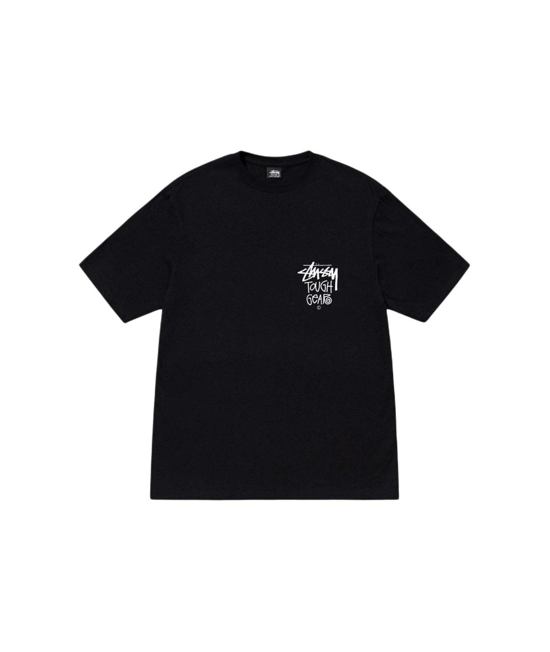 STUSSY Черная хлопковая футболка, фото 1