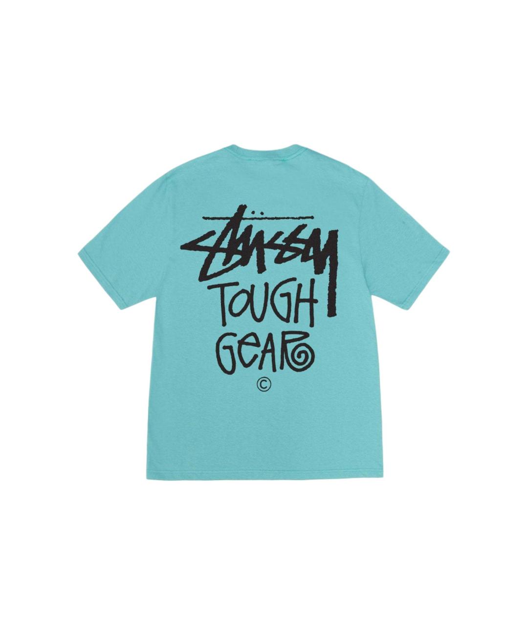 STUSSY Голубая хлопковая футболка, фото 2