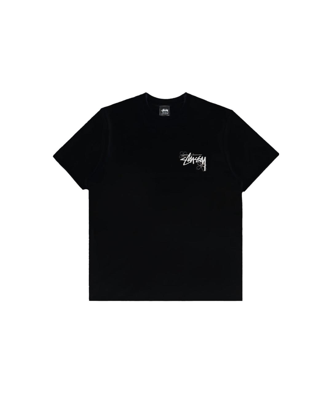 STUSSY Черная футболка, фото 1