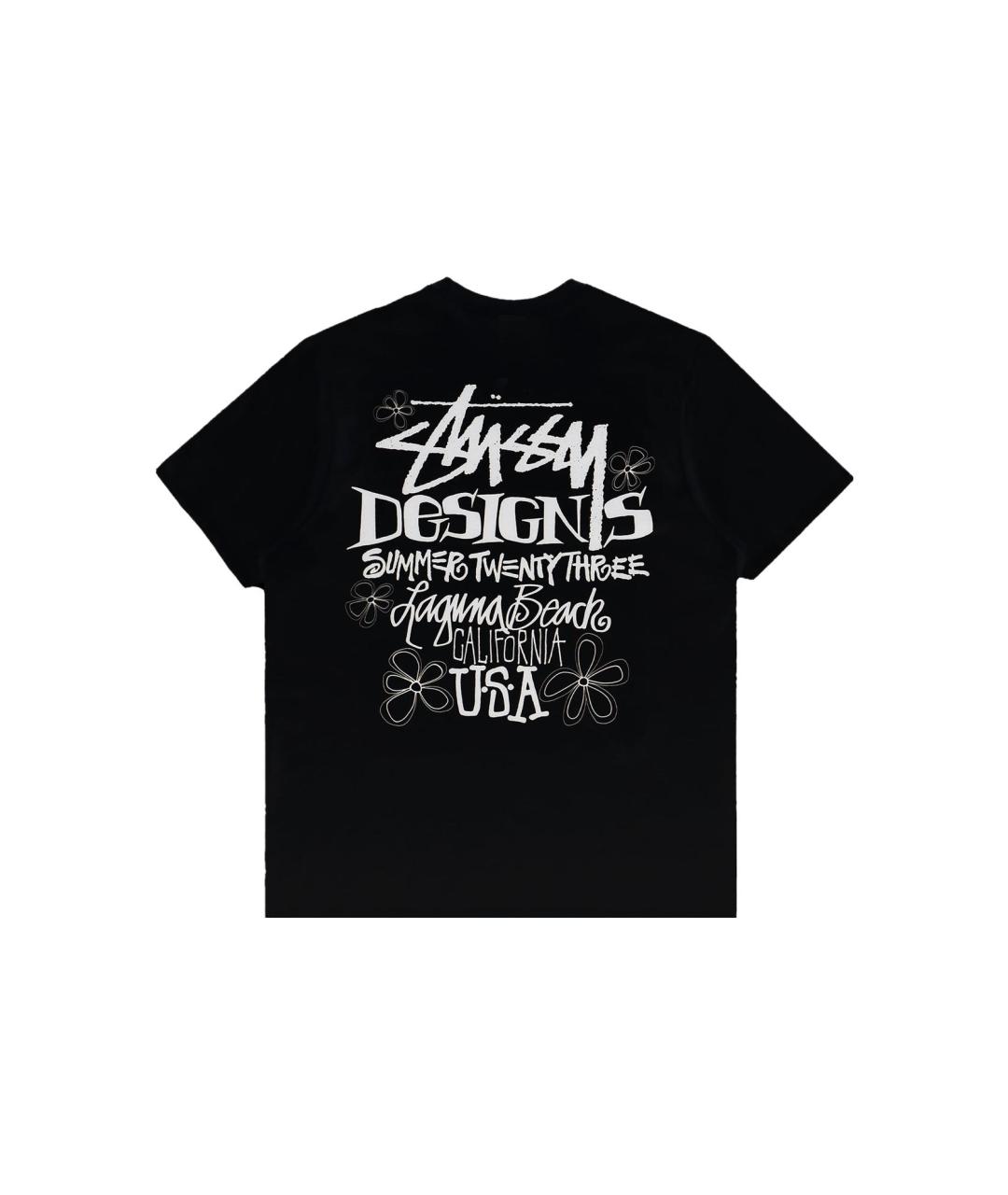 STUSSY Черная футболка, фото 2