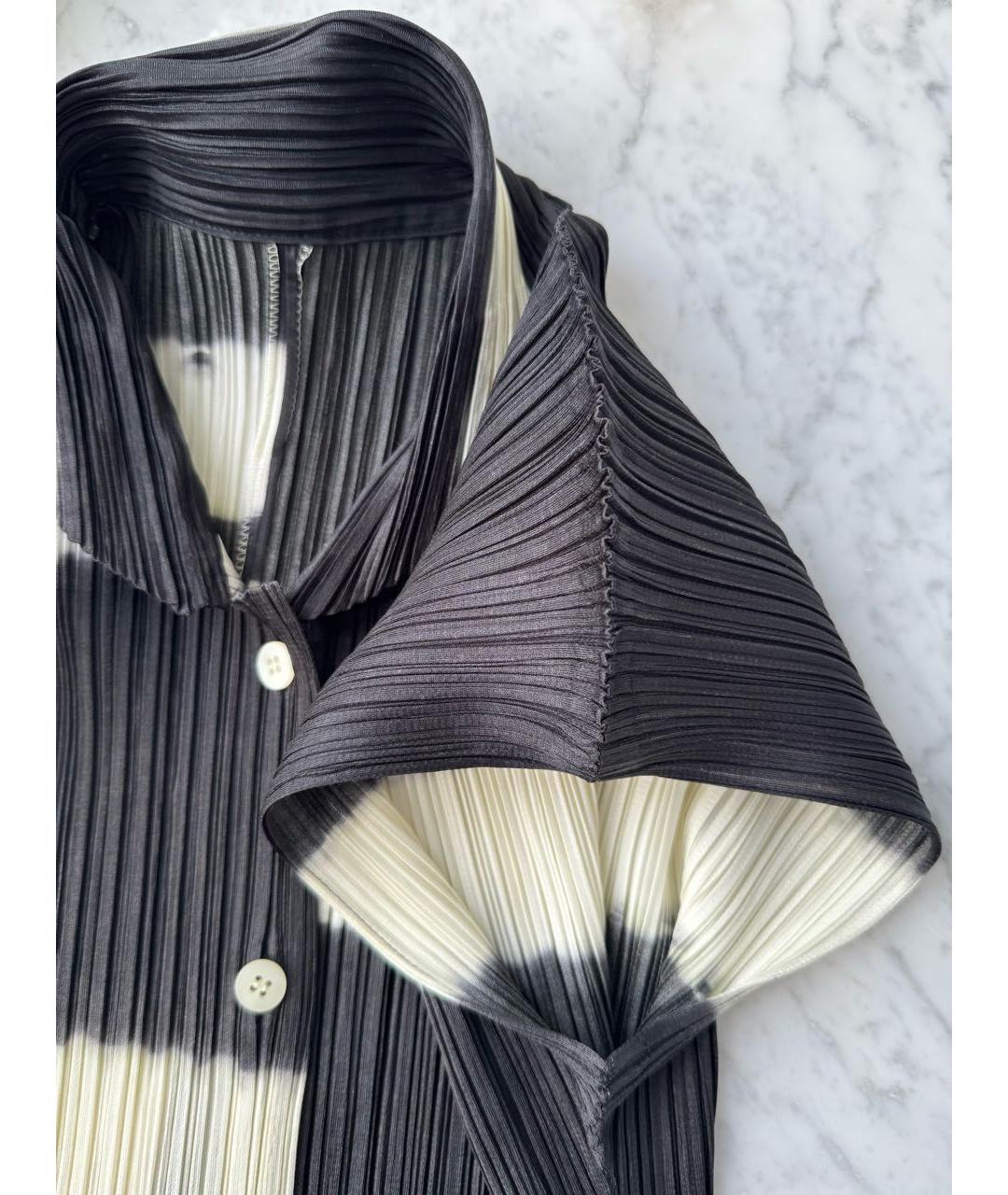 ISSEY MIYAKE Черная вискозная блузы, фото 7