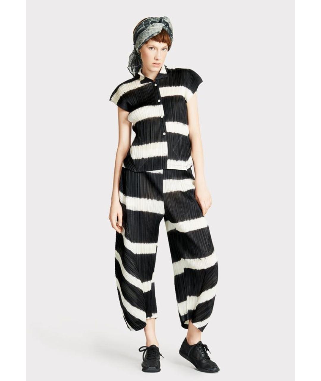 ISSEY MIYAKE Черная вискозная блузы, фото 8