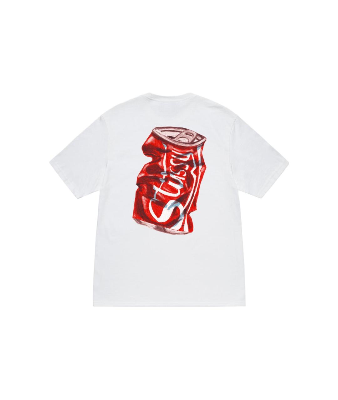 STUSSY Белая хлопковая футболка, фото 2