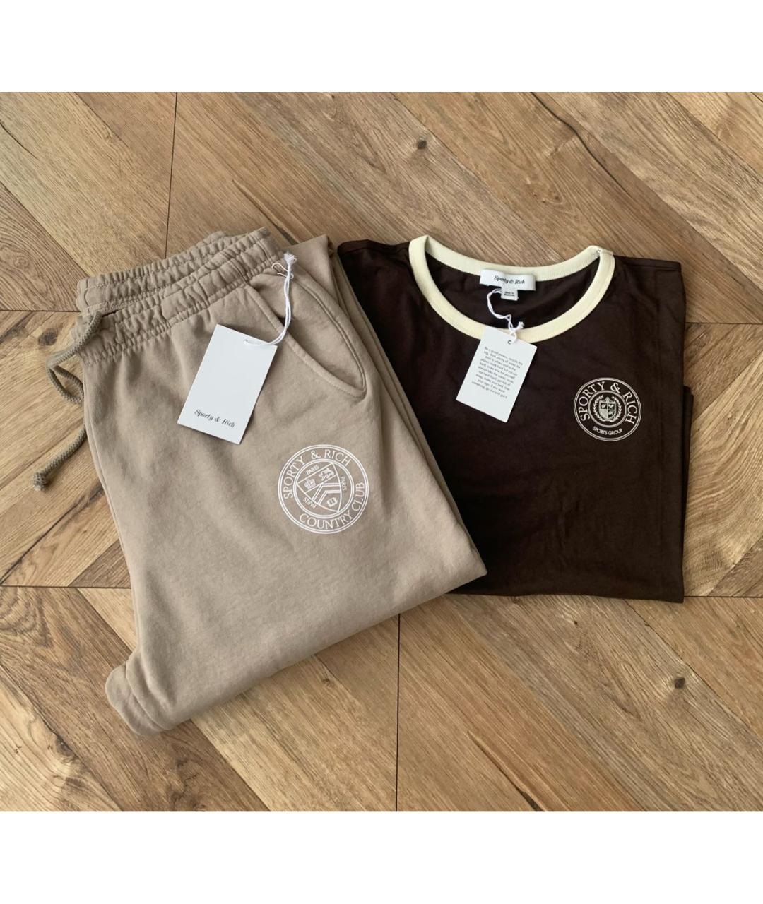 SPORTY AND RICH Хлопковый спортивные костюмы, фото 2