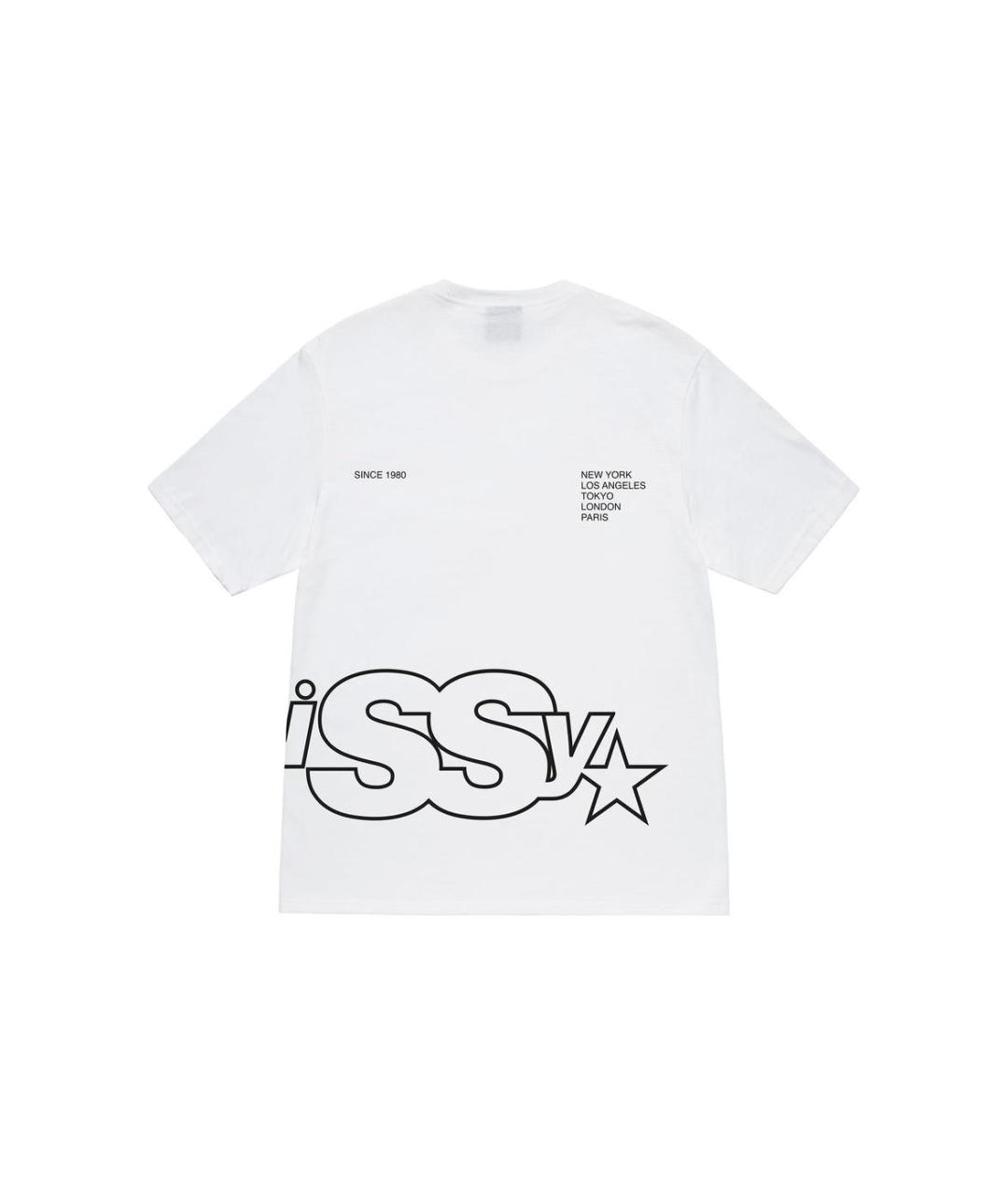 STUSSY Белая хлопковая футболка, фото 2