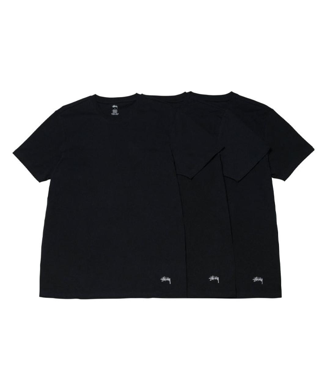 STUSSY Черная футболка, фото 1