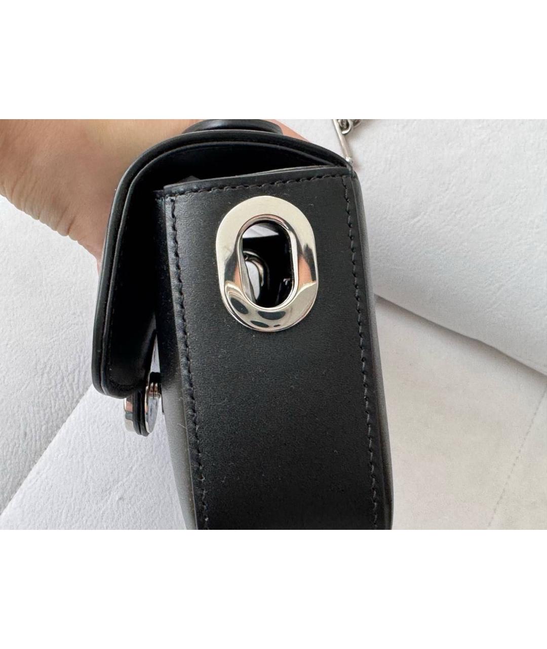 GUCCI Черная кожаная сумка с короткими ручками, фото 4