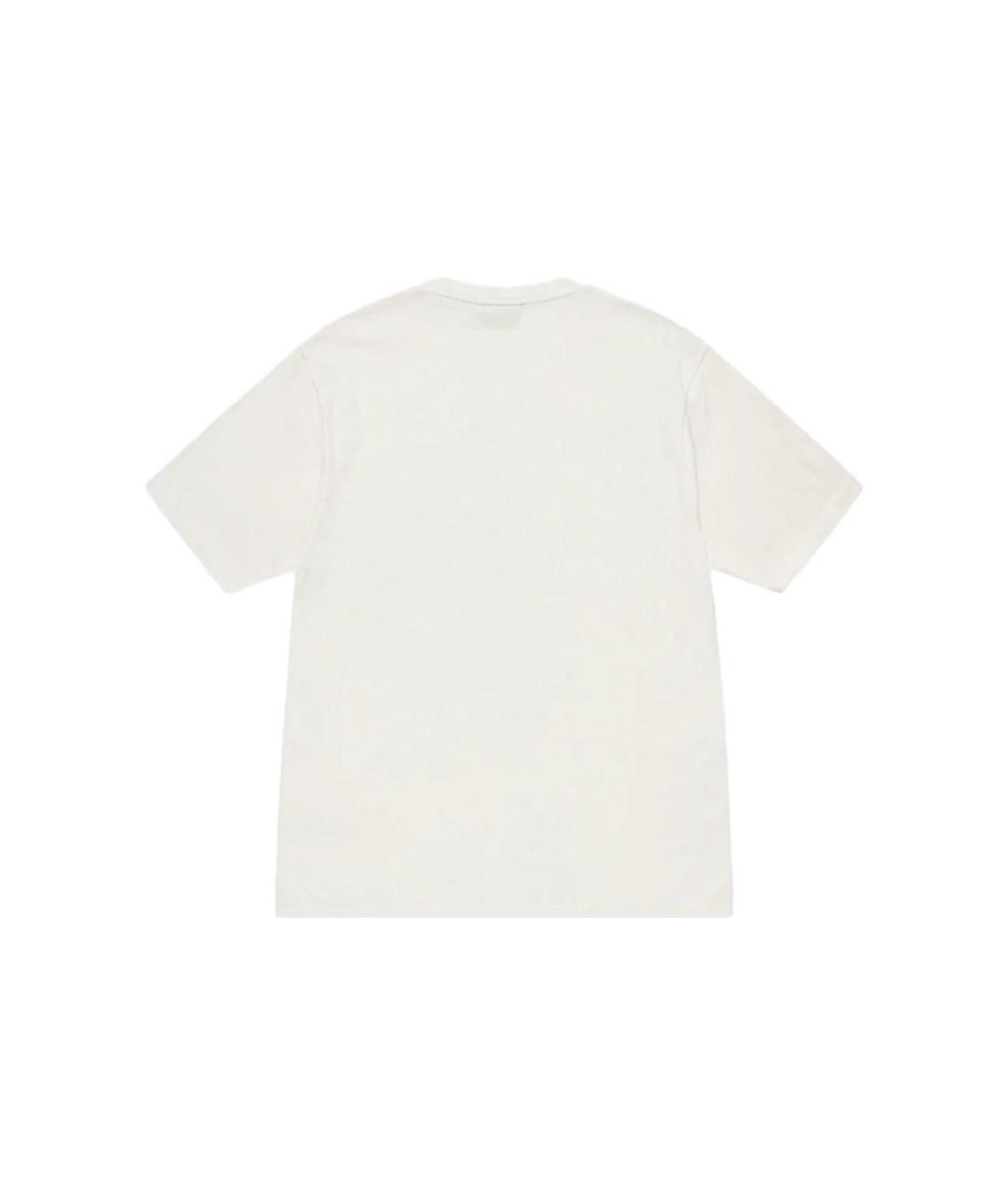 STUSSY Белая хлопковая футболка, фото 2