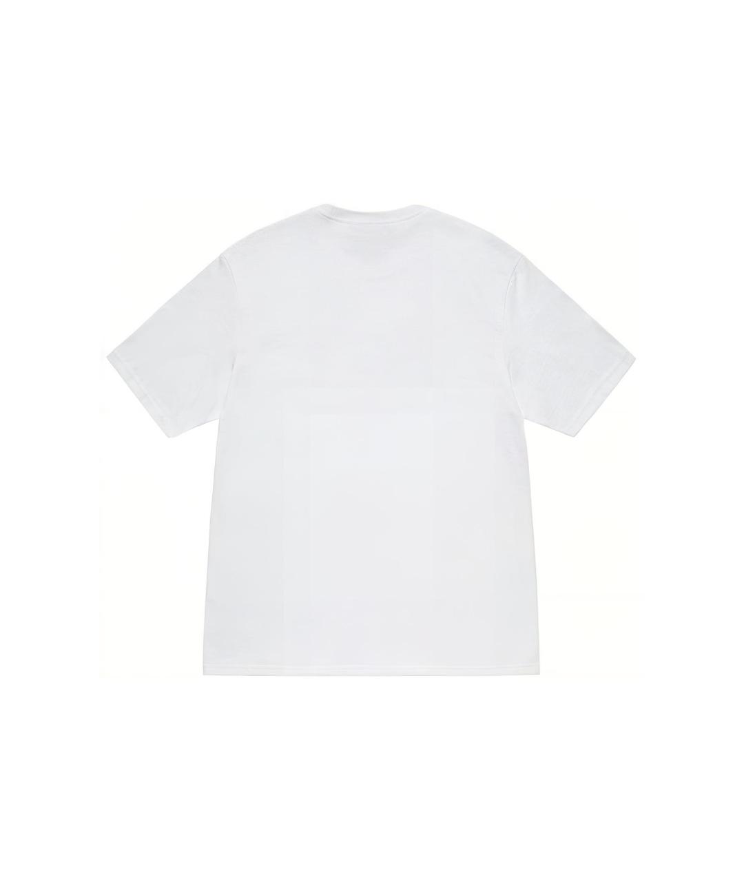 STUSSY Белая хлопковая футболка, фото 2