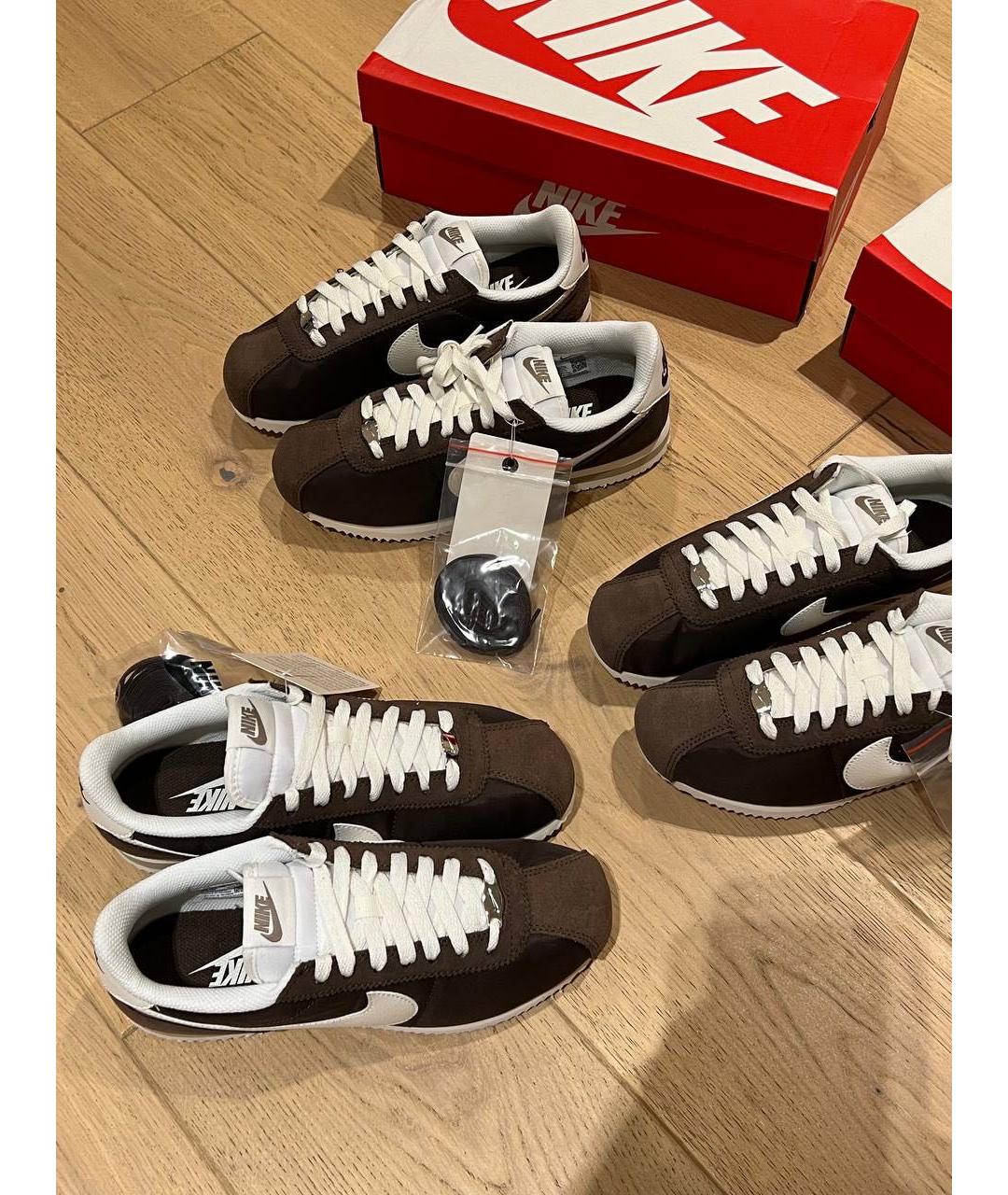 NIKE Коричневые текстильные кроссовки, фото 5