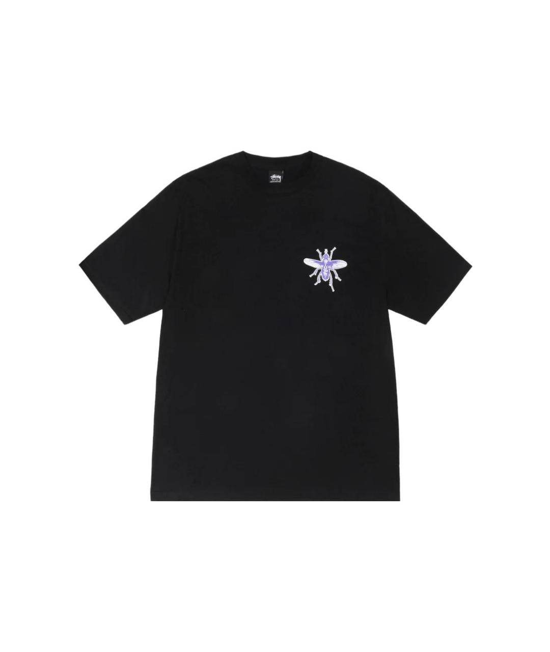 STUSSY Черная футболка, фото 1