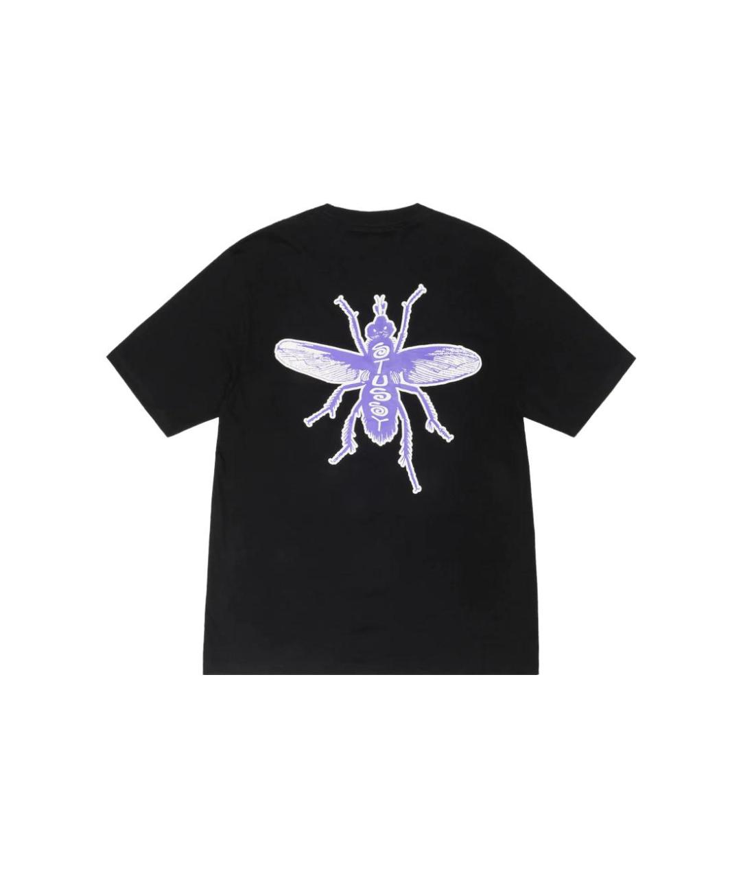 STUSSY Черная футболка, фото 2