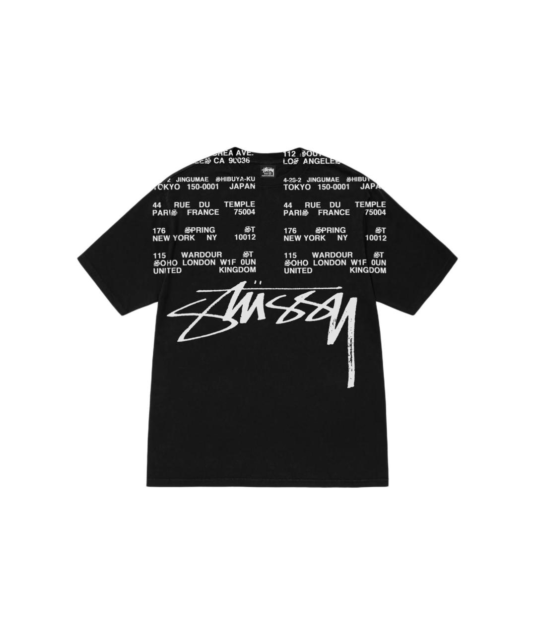 STUSSY Черная футболка, фото 3