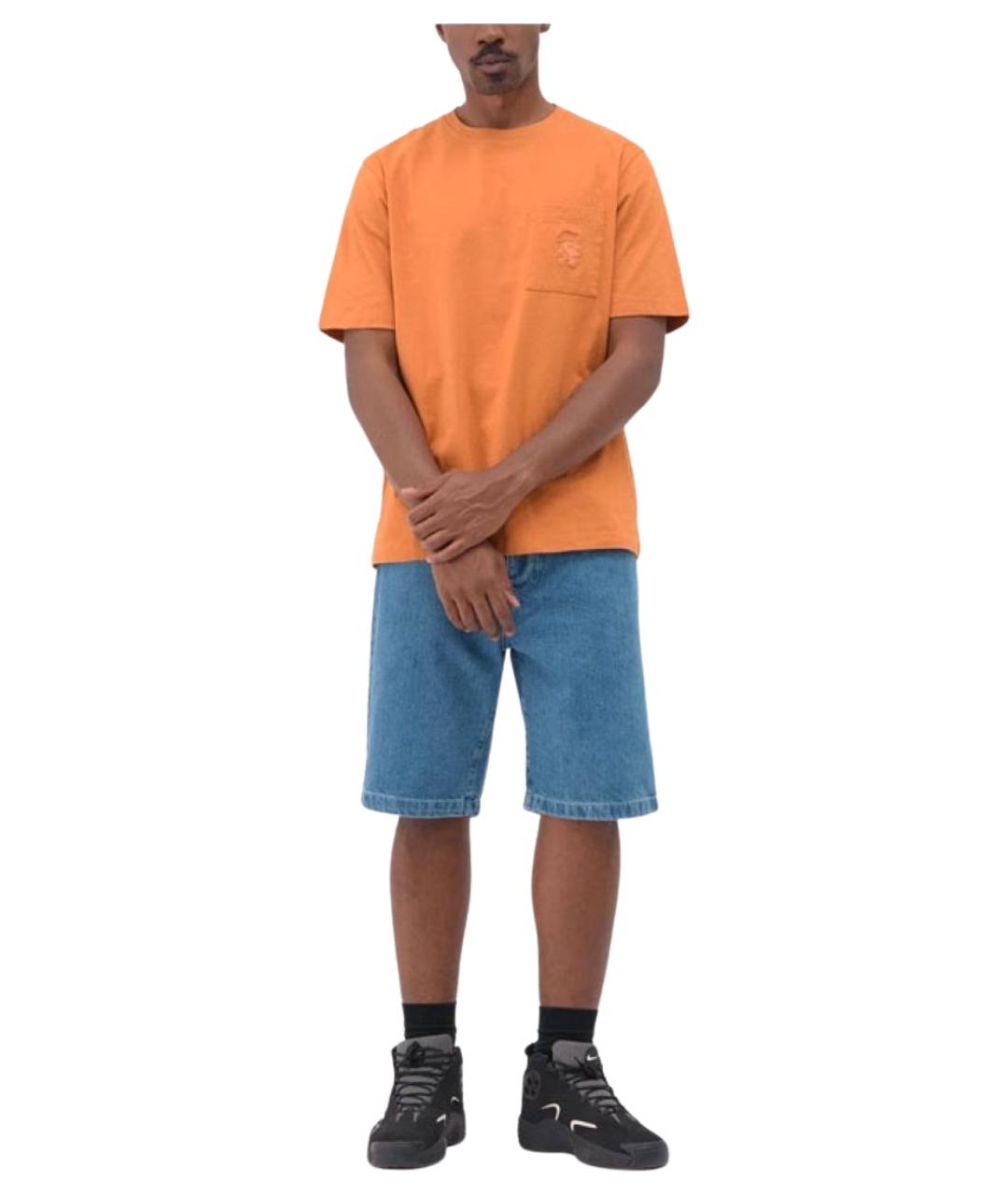 STUSSY Оранжевая футболка, фото 3
