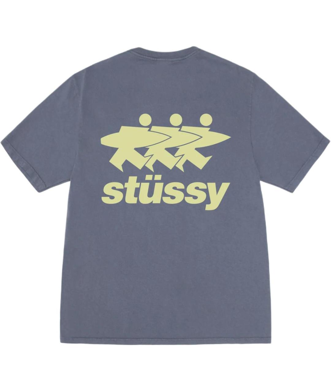 STUSSY Синяя футболка, фото 2